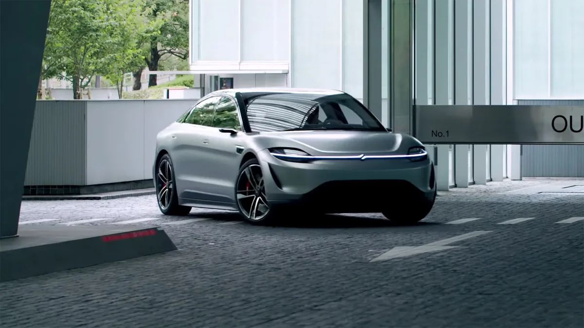 Sony Vision-S Prototype Car Road Testing