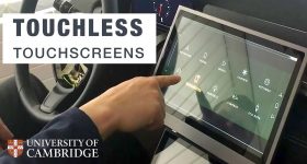 Touchless screen Cambridge University Jaguar Land Rover