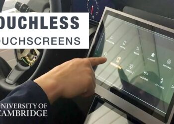 Touchless screen Cambridge University Jaguar Land Rover