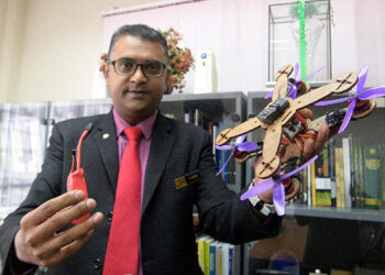 UPM eco-friendly drone pineapple leaves