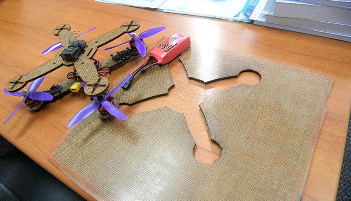 UPM eco-friendly drone pineapple leaves