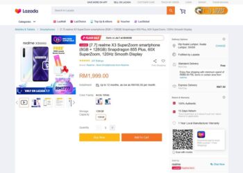 realme X3 SuperZoom Lazada discount