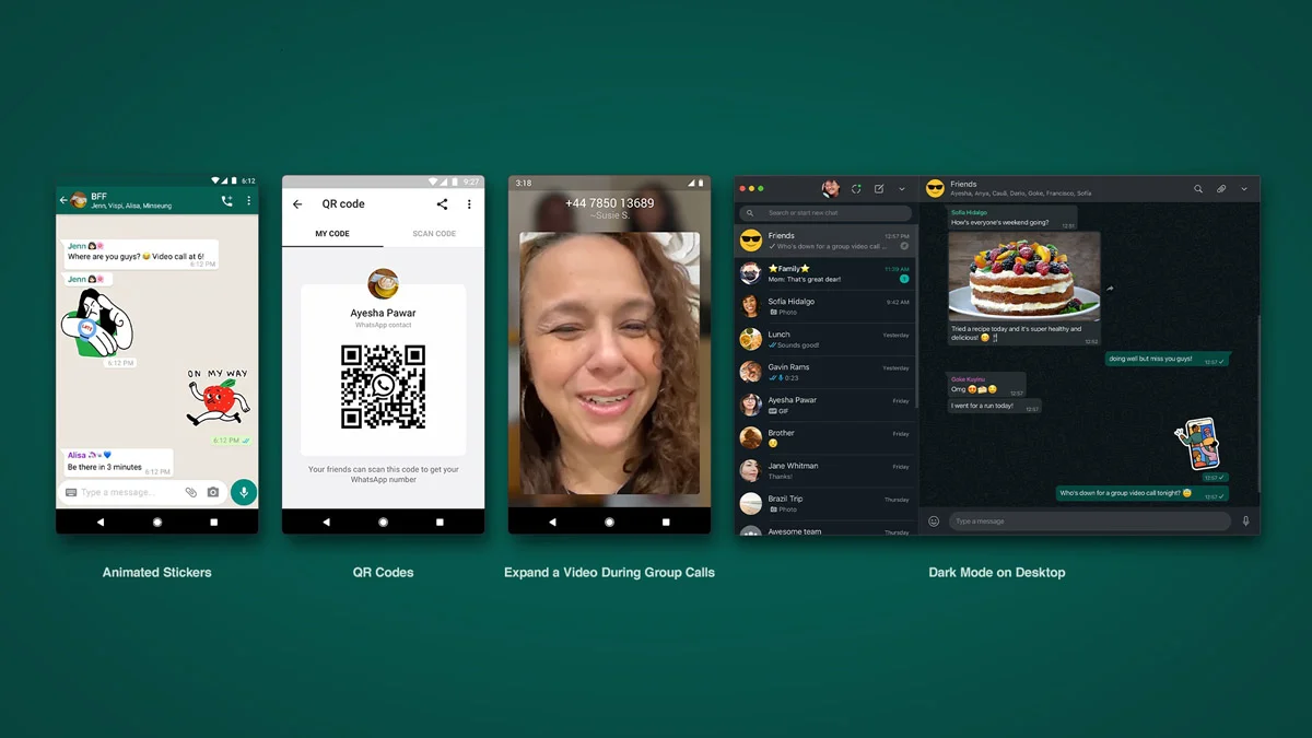 whatsapp update rolling out animated stickers qr codes