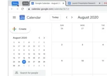 Google Chrome tab grouping collapse
