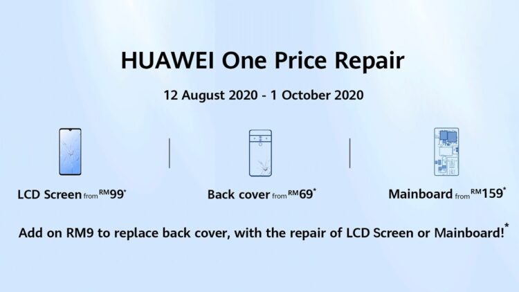 Huawei parts replacement promo