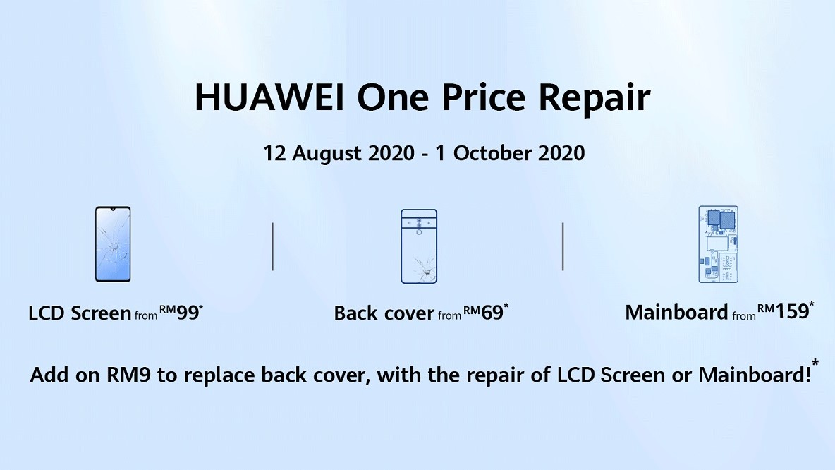 Huawei parts replacement promo