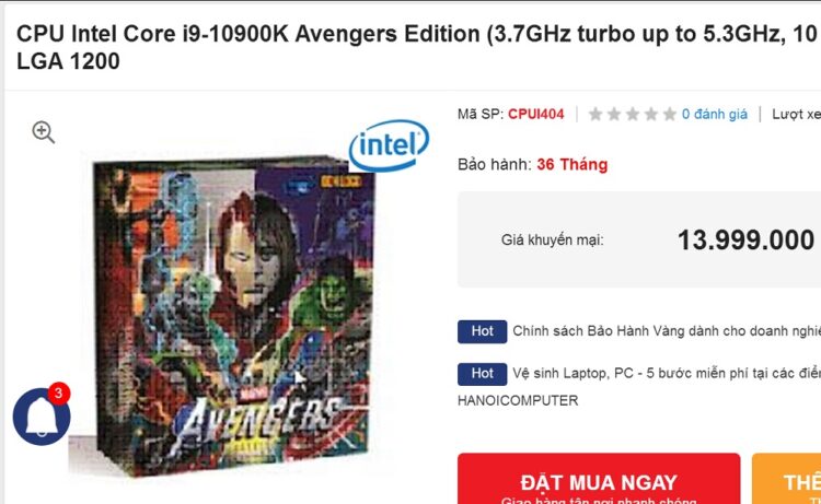 Intel Avengers Edition