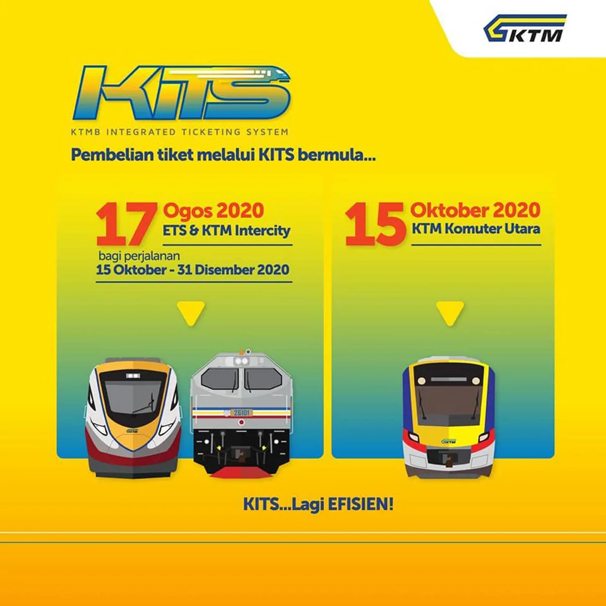 KTMB To Introduce New Online Ticketing System