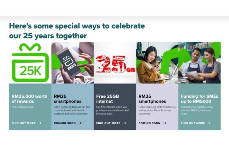 Maxis 25 anniversary promo