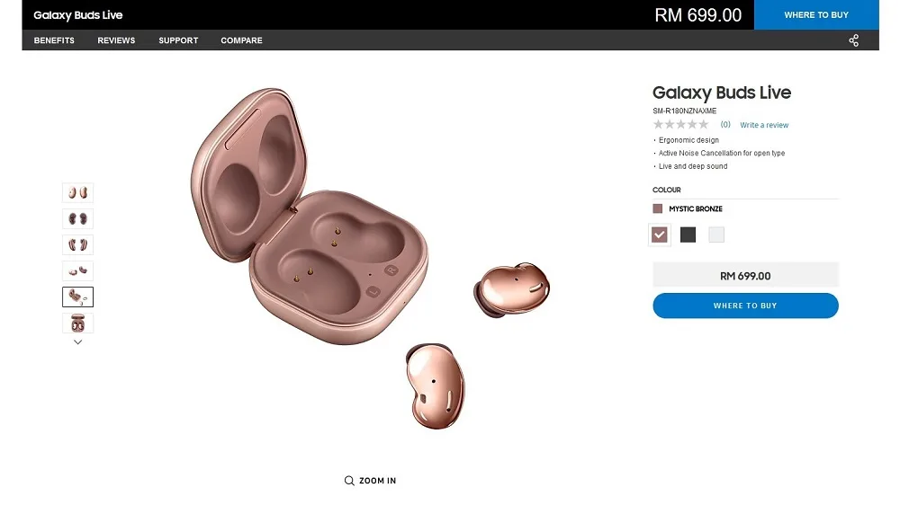 Samsung Galaxy Buds Live price Malaysia