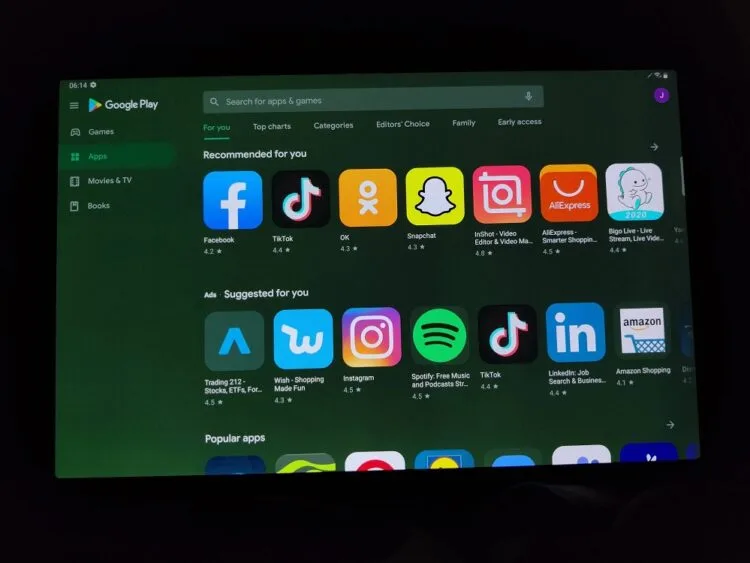 Samsung Galaxy Tab S7 Plus green