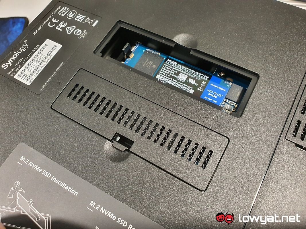 Synology DS920 SSD Bay SSD Cache 1