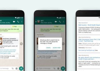 WhatsApp search web fact check