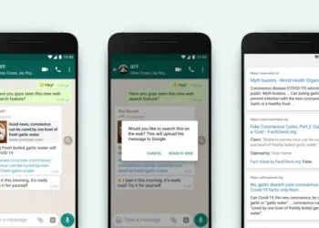 WhatsApp search web fact check