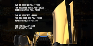 Gold PS5 prices