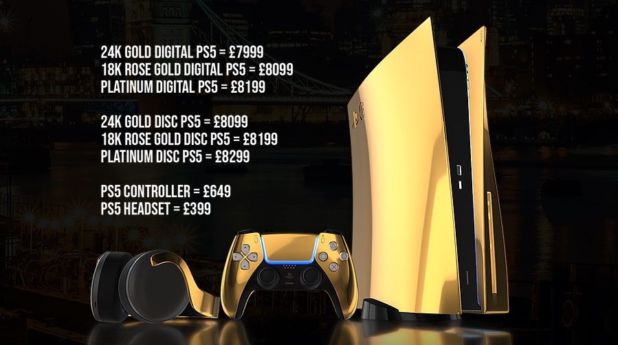 Gold PS5 prices