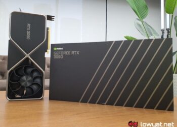The GeForce RTX 3090 FE.