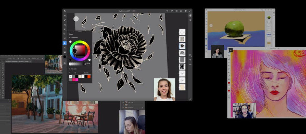Adobe Photoshop Illustrator Live Streaming Feature iPad