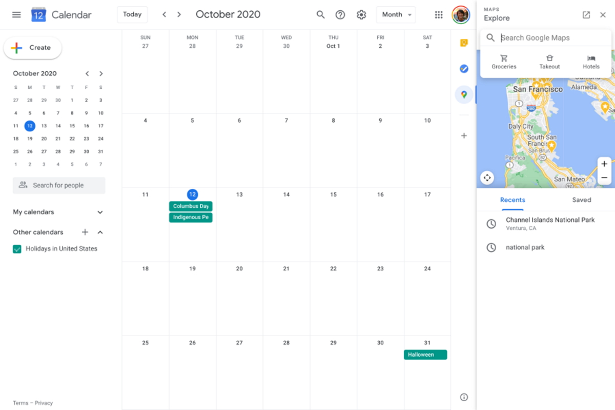 Google Calendar Maps 1