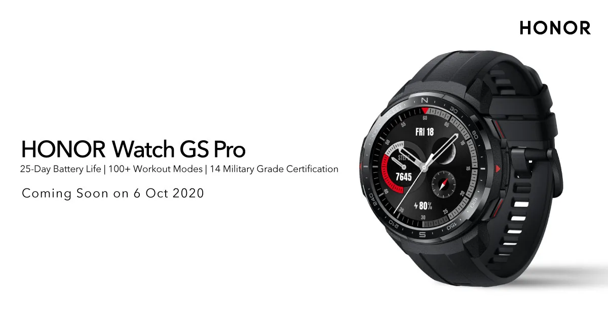 HONOR MagicBook Pro And Watch GS Slated To Launch On 6 October