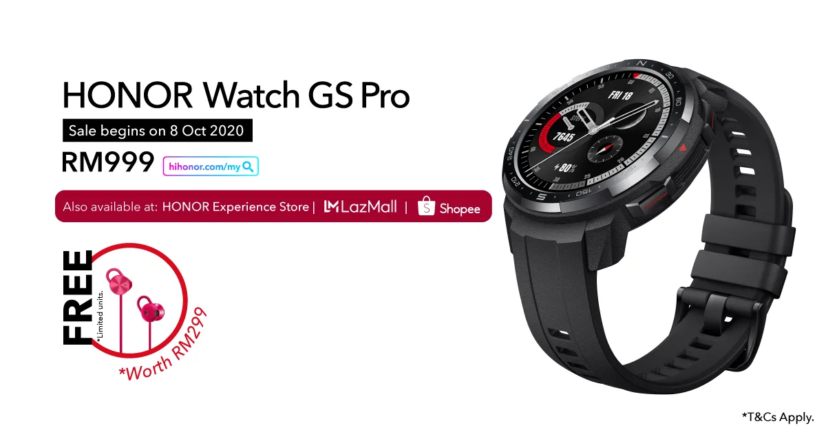 HONOR MagicBook Pro Watch GS Pro Available Malaysia 8 October