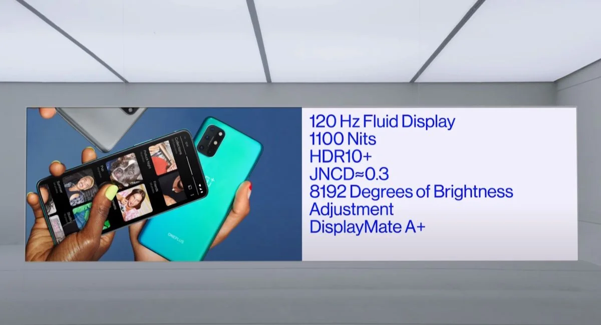 OnePlus 8T display