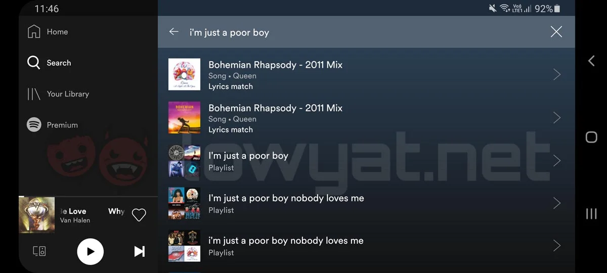Spotify search songs by lyrics