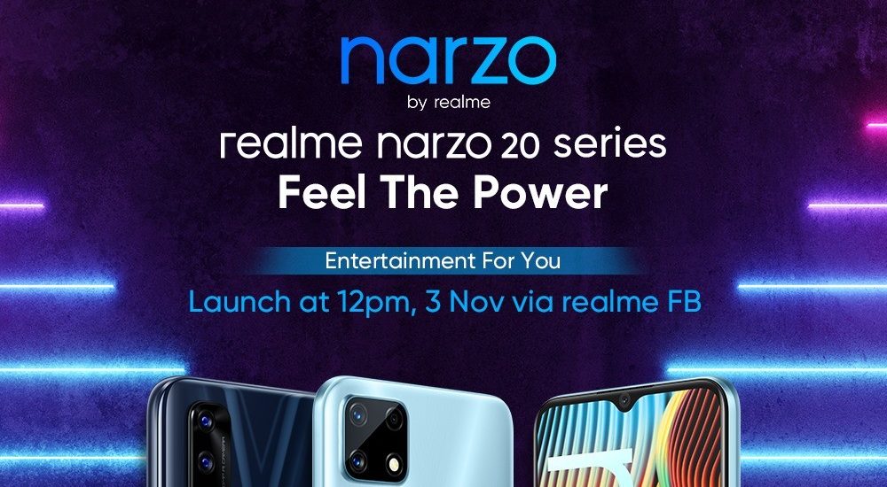 realme narzo 20 series Launch