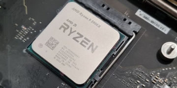 AMD Ryzen 9 5900X close up motherboard 800
