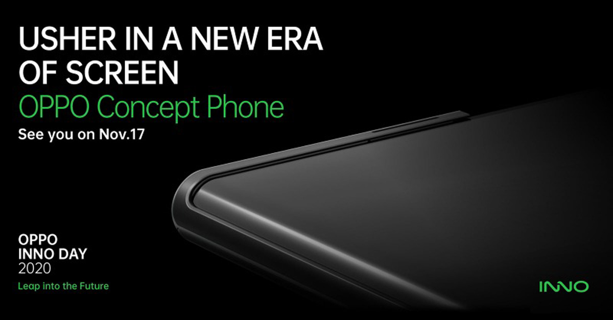 OPPO Concept Phone Rollable Display Inno Day 2020