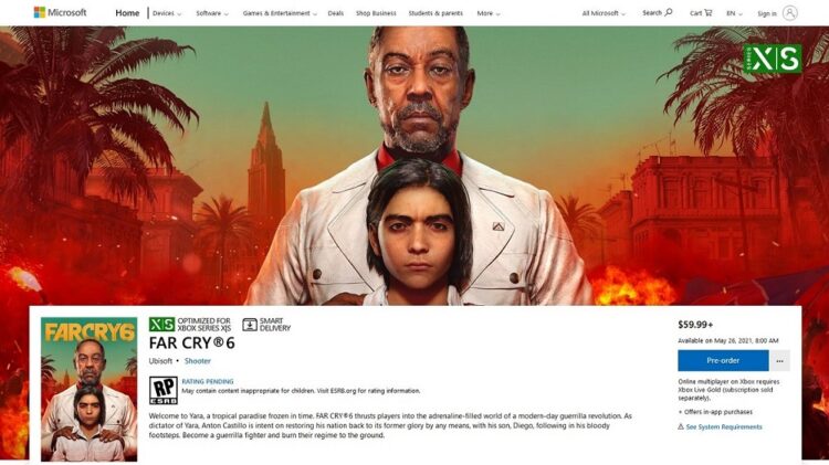 Far Cry 6 Microsoft Store