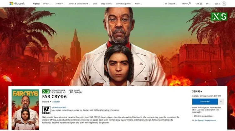 Far Cry 6 Microsoft Store