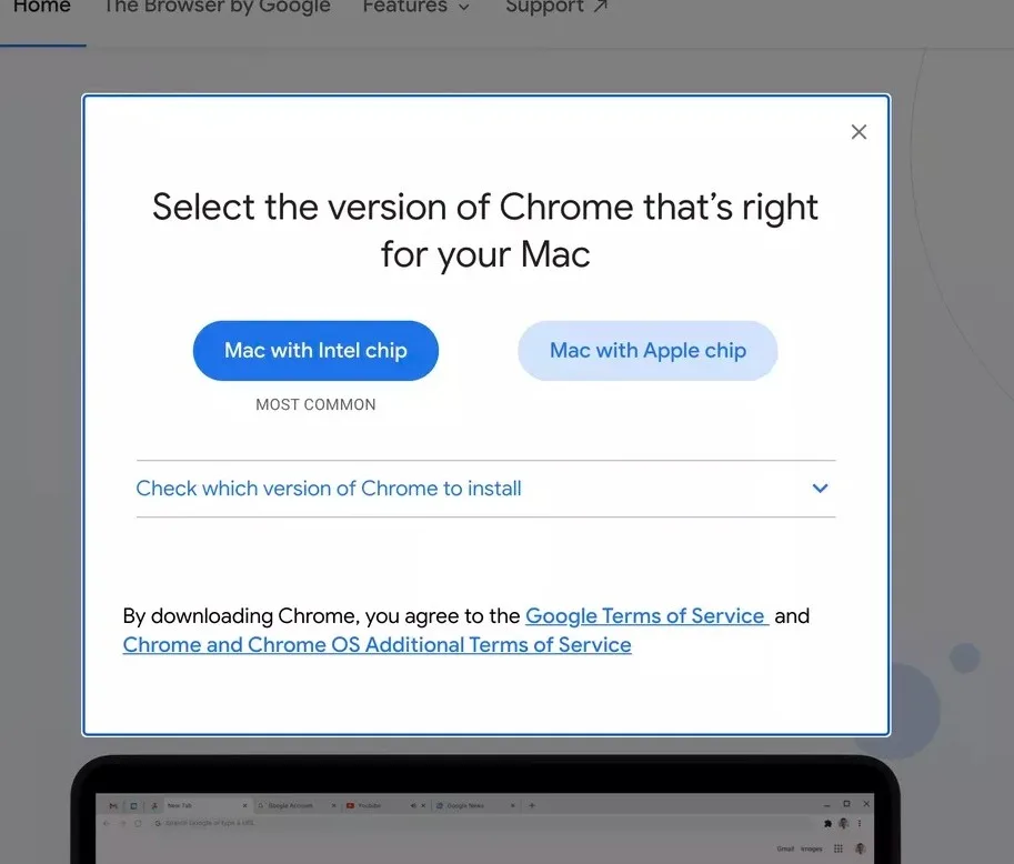 Google releases Chrome version M1 Apple Mac devices