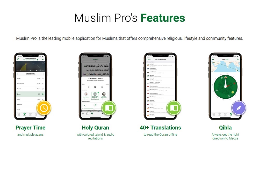 Muslim Pro features
