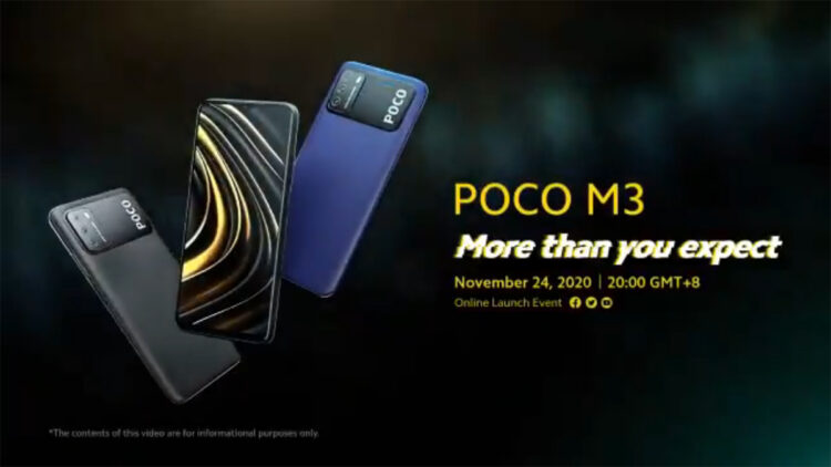 POCO M3 Specifications Design Revealed