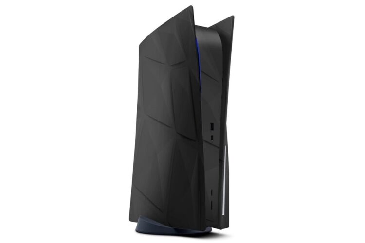 PS5 skin black