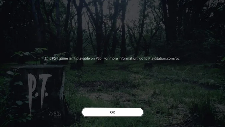 P.T PS5 unplayable resize