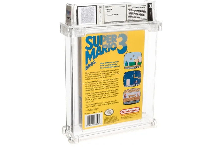 Super Mario Bros 3 auction back