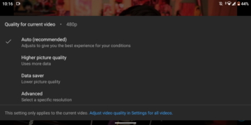 YouTube Video quality preferences