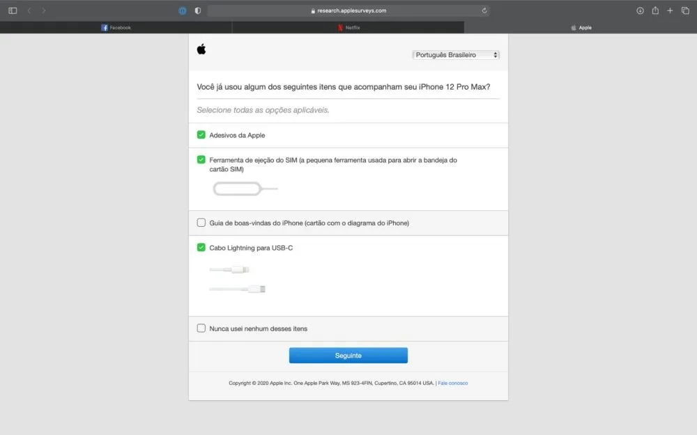 Apple survey USB SIM eject