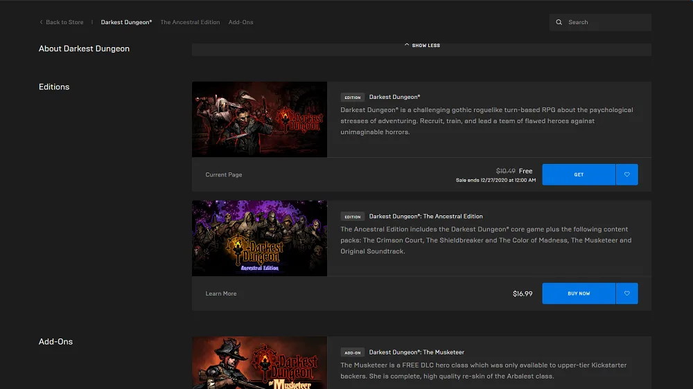 Today's Free Game On The Epic Games Store Is Darkest Dungeon 2 Darkest Dungeon EGS free
