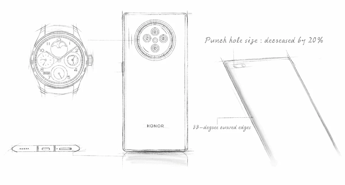 Honor V40 Design Leak