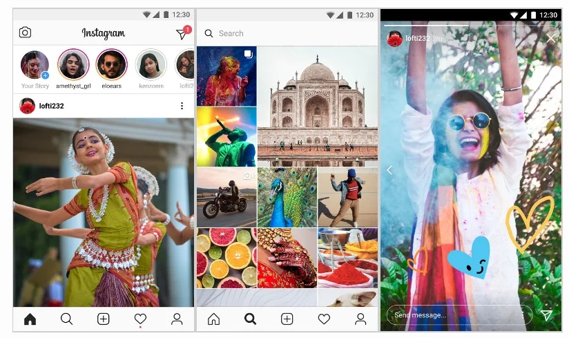 Instagram Lite screenshots