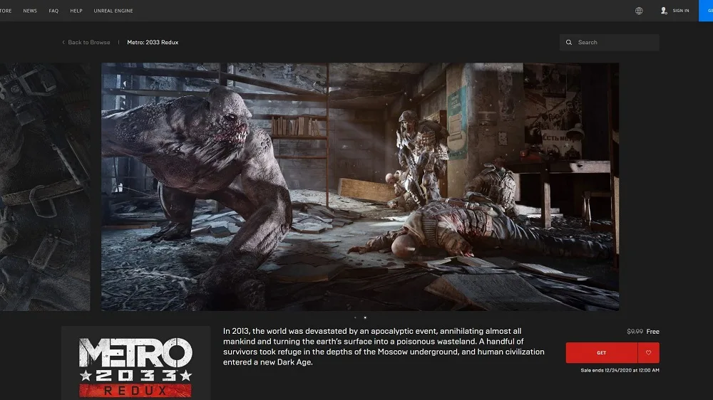 Metro 2033 Redux EGS Free