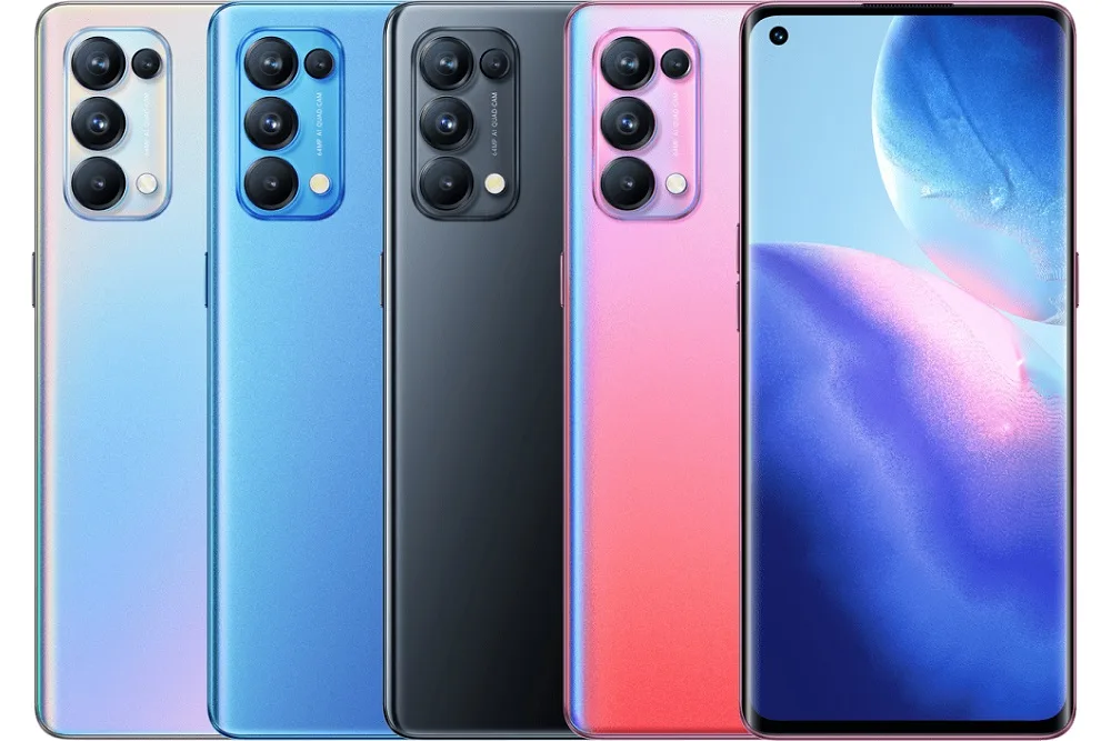 OPPO Reno5 5G colour range