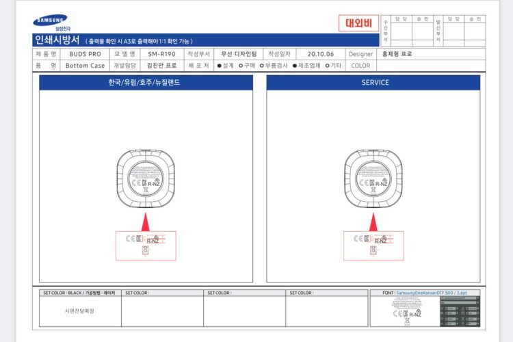 Samsung Galaxy Buds Pro FCC