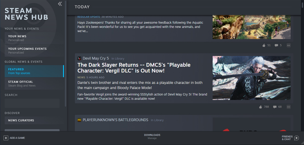 Valve Steam News Hub