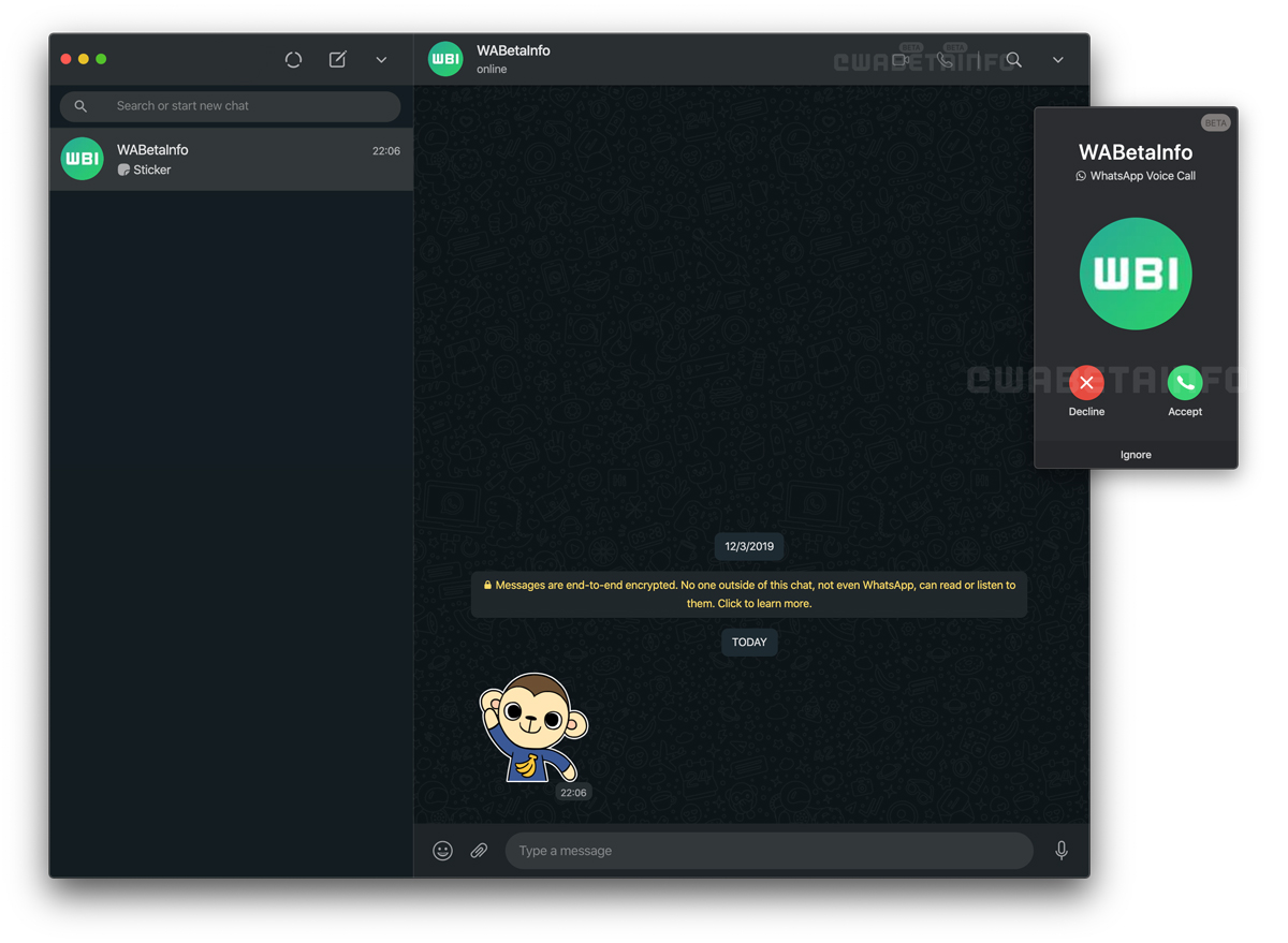 WhatsApp Beta Video Audio Calls Desktop Web