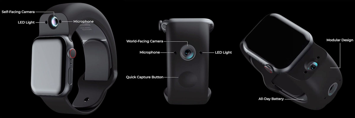 Wristcam Apple Watch Strap Dual Cameras 1