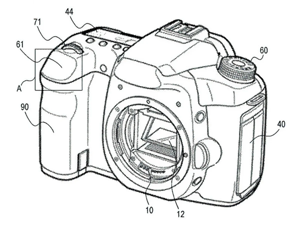 canon patent touchpad shutter button